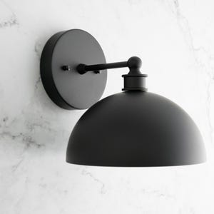Brass Sconce - Art Deco Light - Brass Dome Light - Modern Lighting - Bathroom Lighting - Modern Vanity - Sconce Lighting - Model No. 8066 image 5