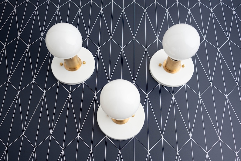 View of Minimalist Sconce Small Sconce Wall Lights Flush Mount - Etsy