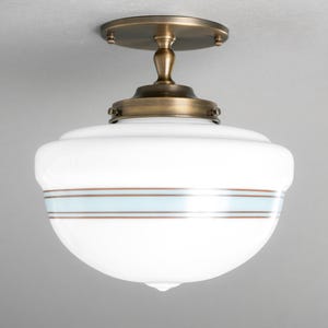 Vintage Lighting - Schoolhouse Globe - Made in USA - Pendant Lamp - Ceiling Light - Model No. 3218
