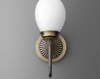 Sconce Light-Brass Wall Sconce-Vintage Wall Lamp-Antique Style Sconce - Model No. 5549