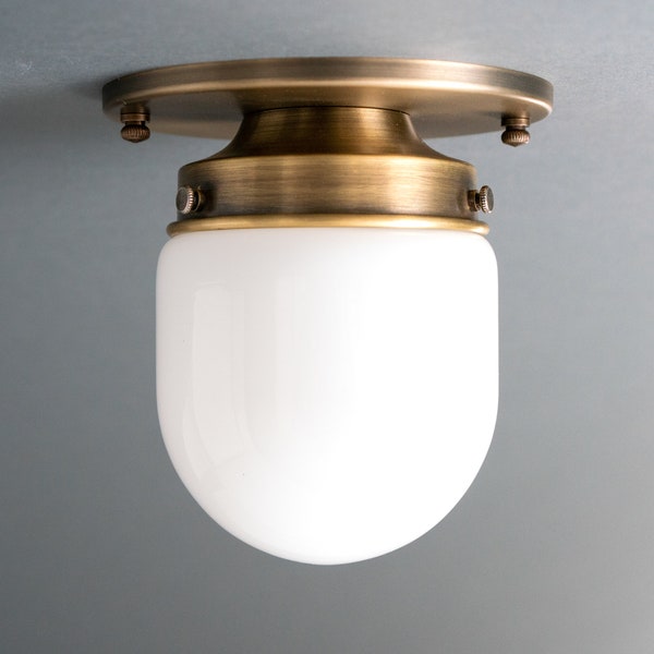 Small Ceiling Light - Bullet Globe Light - Flush Mount - Light Fixture - Lighting - Model No. 9535