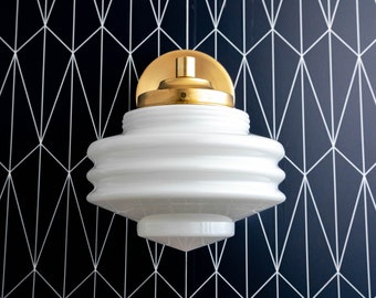 Art Deco Sconce - Art Deco Mirror - Wall Sconces - Art Deco Furniture - Bathroom Wall Decor - Hallway Lighting - Model No. 1050