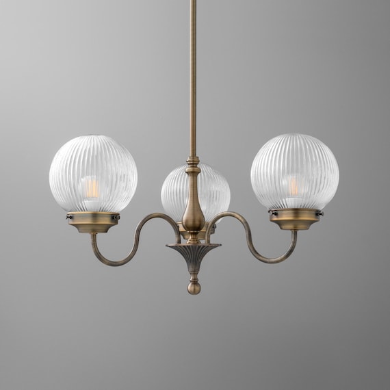 Chandelier Light-Dining Room Light-Antique Brass Light-Kitchen Lighting - Model No. 2894