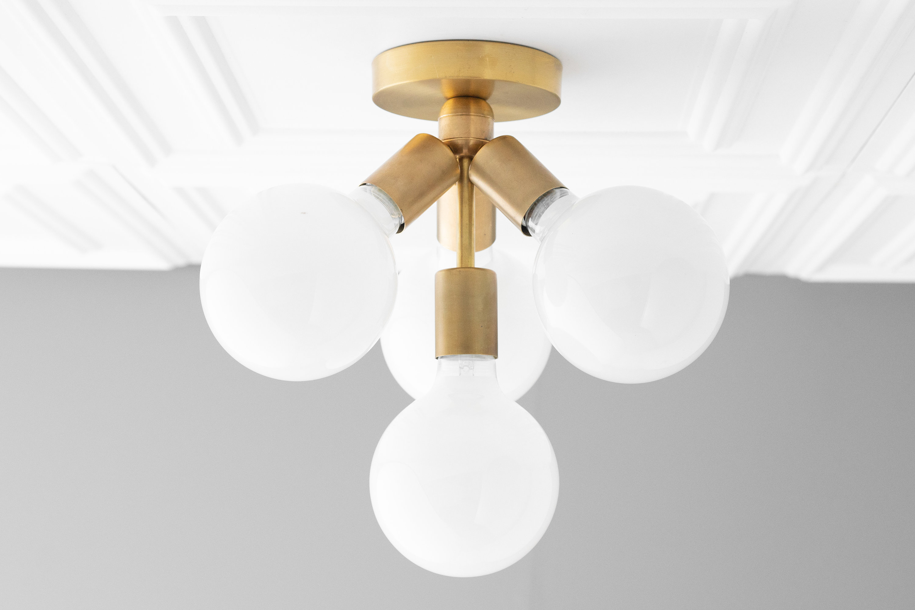 Globe light on sale flush mount