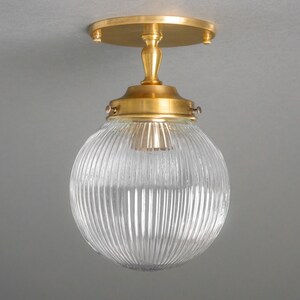 Prismatic Globe Modern Ceiling Light Semi Flush Mount Kitchen Lighting Bathroom Lighting Model No. 9396 image 3