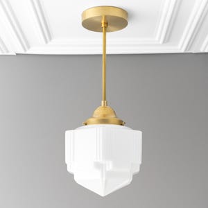 Skyscraper Shade - 1920s Lighting - Art Deco Pendant - Skyscraper Shade - Ceiling Light - Model No. 4126