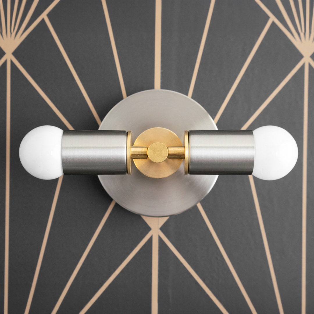 White Sconce - Bathroom Sconce - White Vanity Light - Bathroom Light - Small Lamp - Minimalist ...