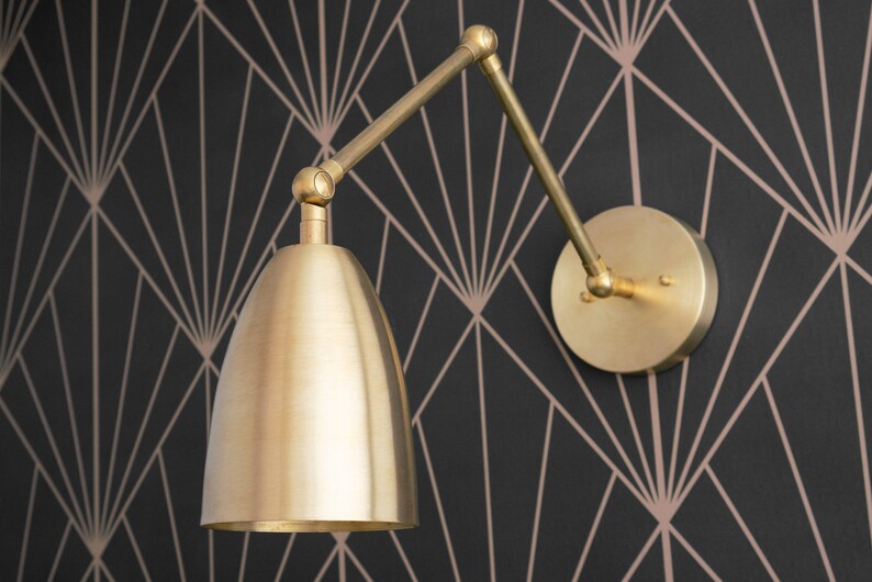 mid century swing arm sconce