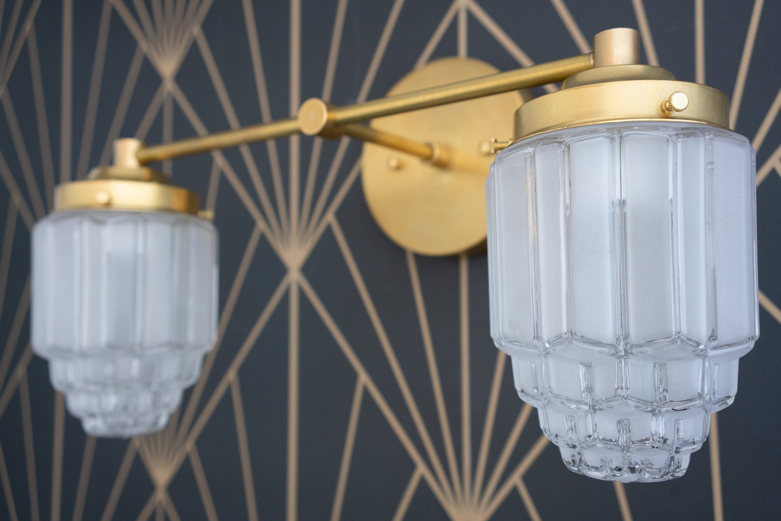 Vanity Light Art Deco Art Deco Fixture Modern Art Deco Etsy