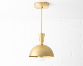 Dome Pendant Light - Art Deco Lighting - Kitchen Lighting - Decorative Lighting - Model No. 7713