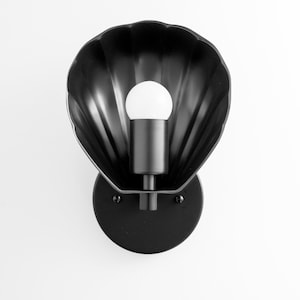 Art Deco - Scallop Shade - Wall Light - Deco Sconce - Sea Shell Light - Deco Brass Light - Brass Sconces - Raw Brass - Model No. 8270