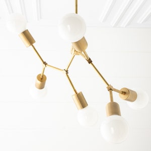 Molecule Light Modern Chandelier 6 Bulb Light Branching Chandelier Ceiling Lighting Model No. 2523 image 7