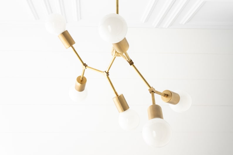 Molecule Light Modern Chandelier 6 Bulb Light Branching Chandelier Ceiling Lighting Model No. 2523 image 7