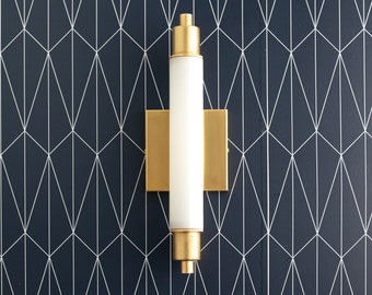 Tube Vanity - Art Deco Vanity - Art Deco Sconce - Bathroom Light - Brass vanity - Vanity Light - Modern Lighting - Model No. 1210