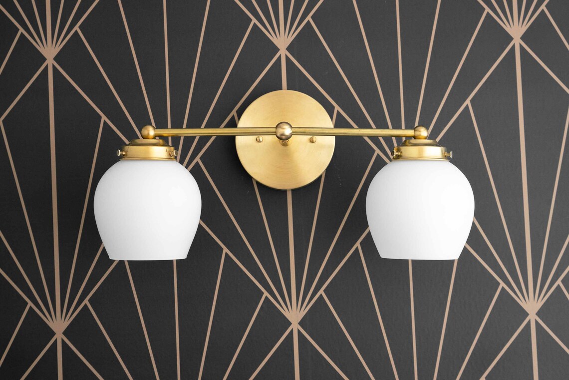 Bathroom Light Art Deco Light Bathroom Vanity Bathroom - Etsy