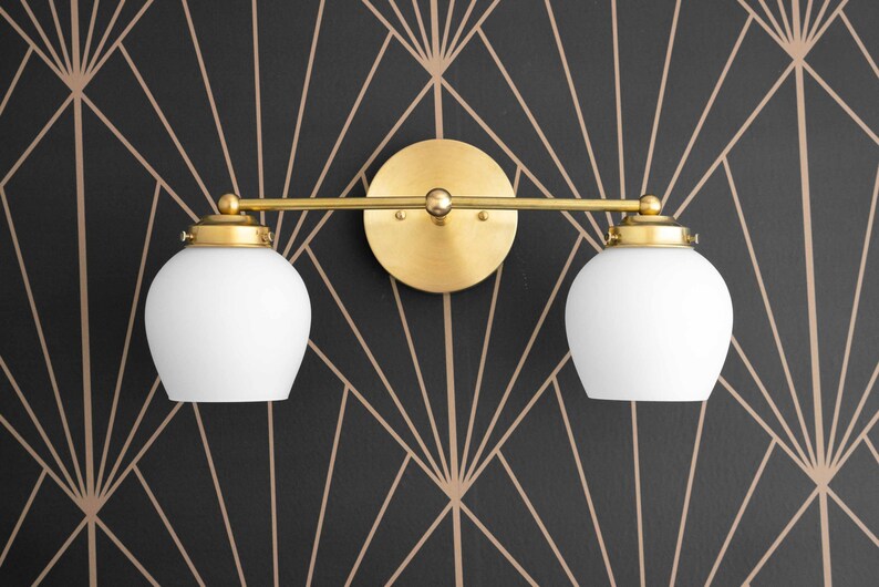 Bathroom Light Art Deco Light Bathroom Vanity Bathroom | Etsy