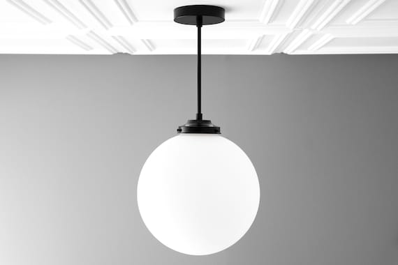 12 inch globe pendant light deals