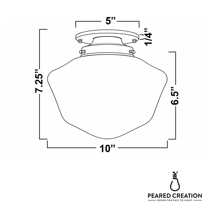 Schoolhouse Light - 10" Shade - Overhead Light - Ceiling Light - Lighting - Model No. 4339 Bild 7
