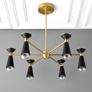 Art Deco Chandelier - Large Chandelier - Dining Room Chandelier - Modern Chandelier - Modern Art Deco - Foyer Lighting - Model No. 1300