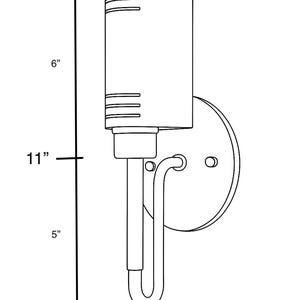 Aplique de pared de latón - Aplique de pared moderno - Aplique minimalista - Modelo n.° 1097 imagen 7