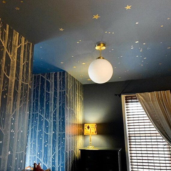 12 Inch Satin Glass Globe Light Matte Glass Pendant Large Pendant