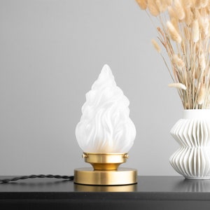 Bedroom Decor - Small Table lamp - Flame Lamp - Night Light - Minimal Lamp - Model No. 3721