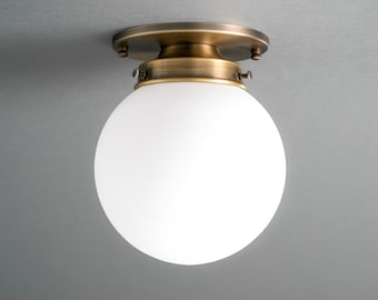 Globe Lighting - 6in Satin Glass Globe - Modern Ceiling Light - Lighting - Light Fixture - Model No. 5370