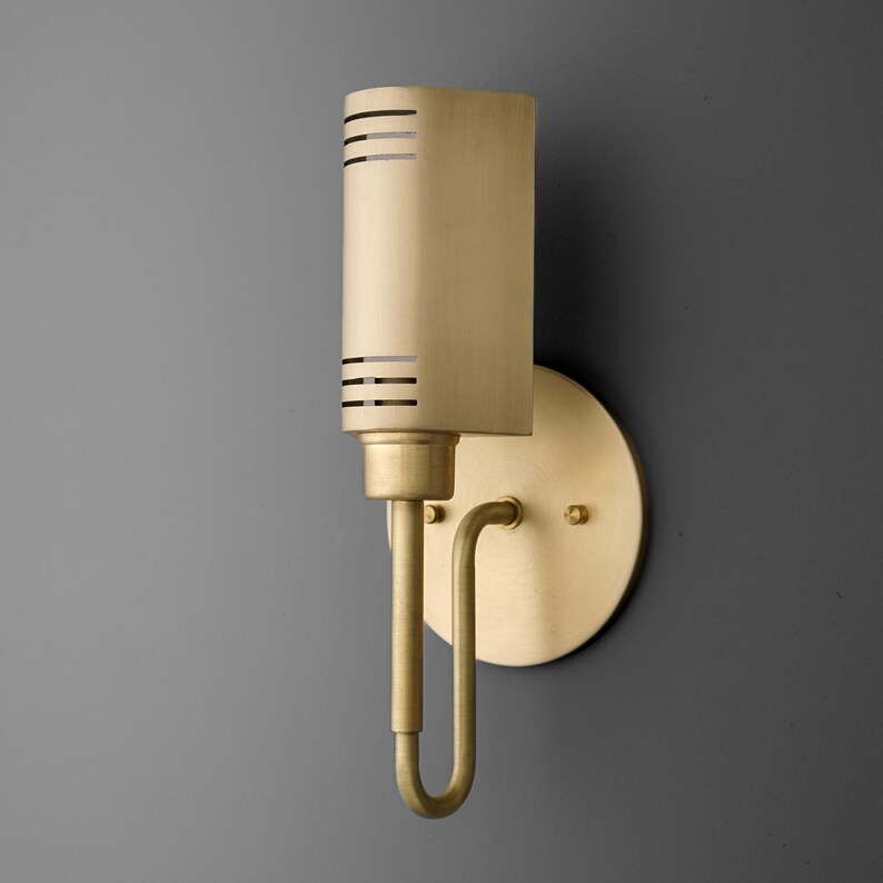 Aplique de pared de latón - Aplique de pared moderno - Aplique minimalista - Modelo n.° 1097 imagen 1