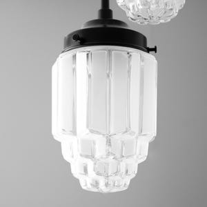 Hanging Lights - Frosted Glass - Skyscraper Shade - Art Deco Chandelier - Ceiling Lights - Unique Lighting - Model No. 7948 image 6
