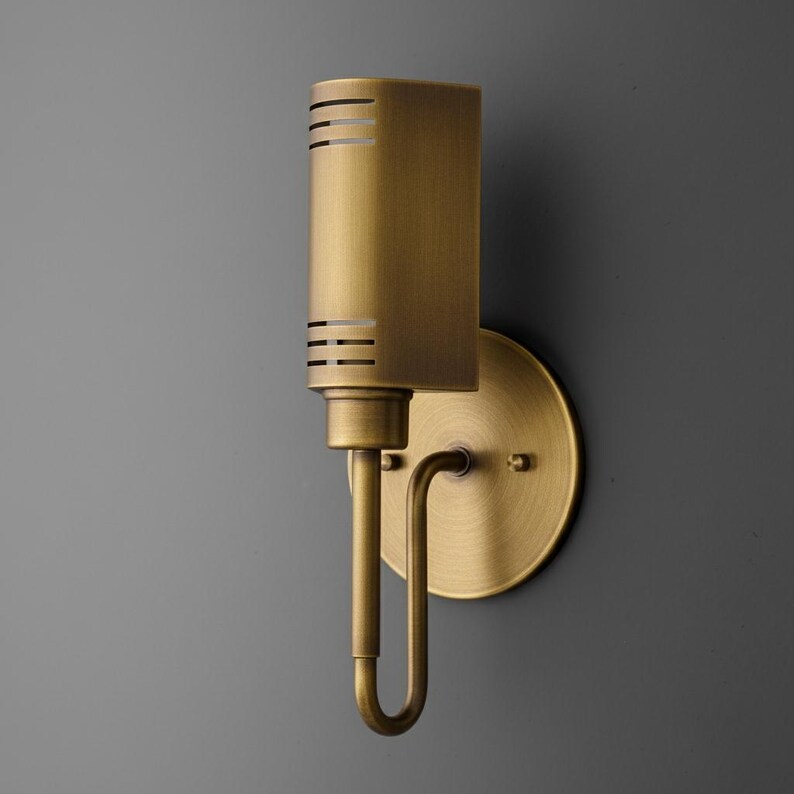 Aplique de pared de latón - Aplique de pared moderno - Aplique minimalista - Modelo n.° 1097 imagen 4