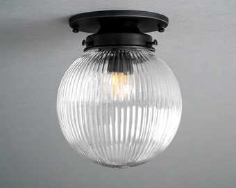 Art Deco Lighting - 6in Glass Halophane Globe - Ceiling Light - Lighting - Light Fixture - Model No. 4984