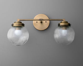 Lámpara de tocador - Lámpara de baño - Lámpara de tocador de latón - Modelo n.° 1125