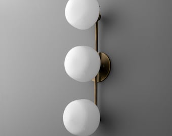 Sconce Light-Wall Sconce-Globe Sconce-Brass Sconce - Model No. 1106