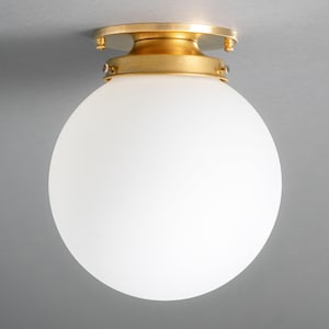 Globe Lighting - Matte White Globe - Modern Ceiling Light - 8&quot; Globe - Model No. 1163