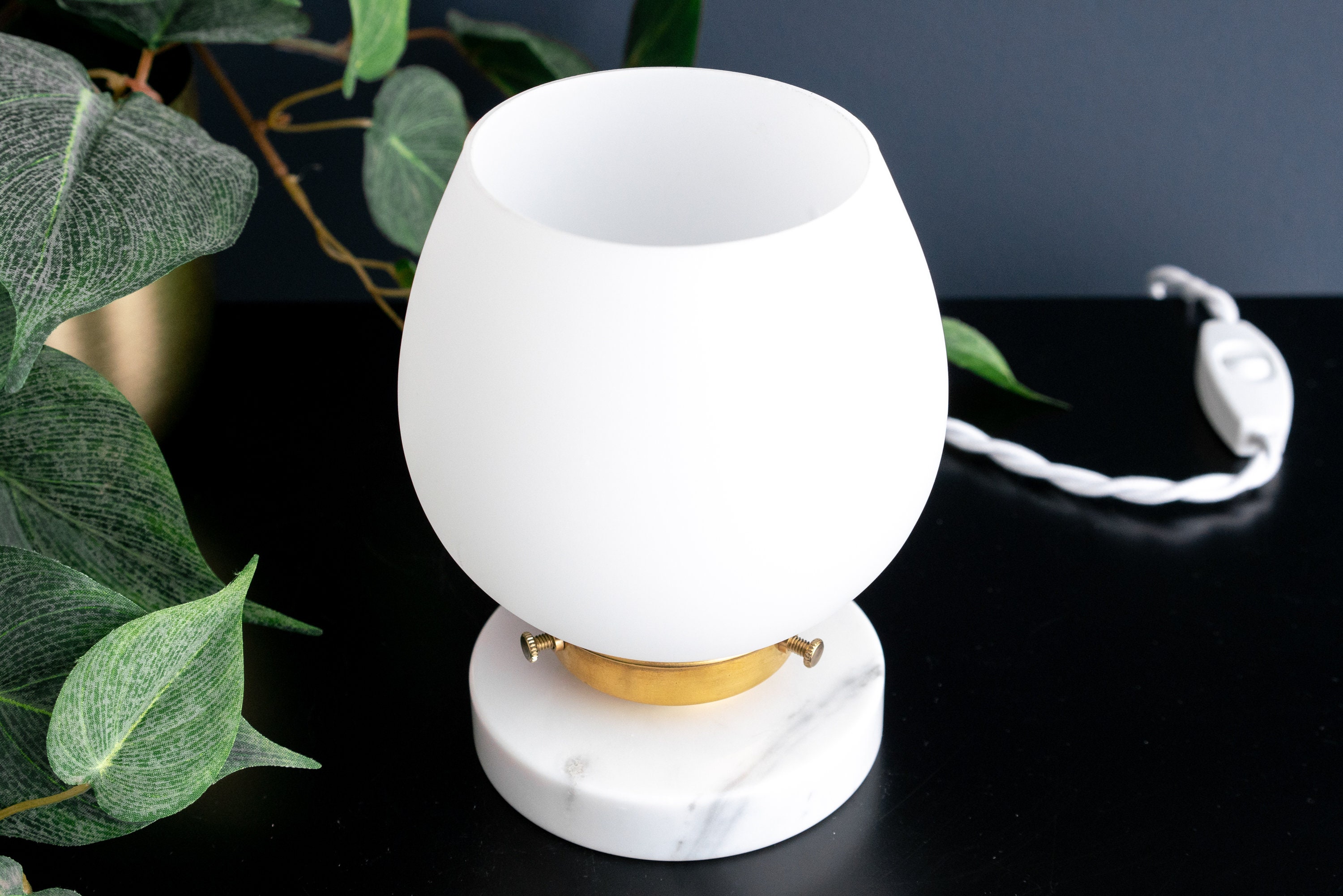 Frosted Glass Lamp Small Table Lamp Accent Lamp Simple - Etsy