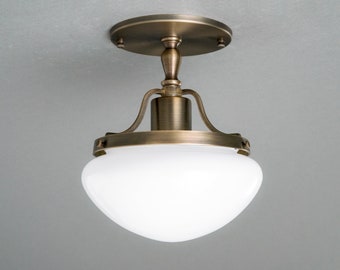 Art Deco Light - Hanging Lamp - Solid Brass Light - Unique Ceiling Light Fixture - Model No. 0519