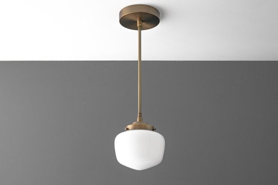 Brass 2025 schoolhouse pendant