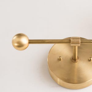 Wall Sconce - Smoked Globe Sconce - Counter Balance - Wall Lighting - Unique Lighting - Modern Wall Light - Model No. 4353 image 5