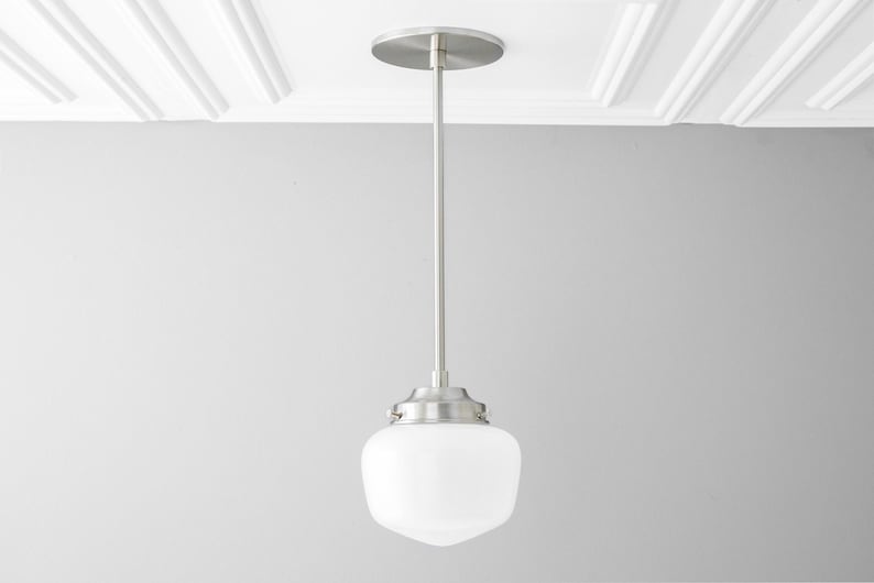 Hanging Light - Kitchen Island Light - Glass Globe - Drop Lighting - Glass Pendant Light - Model No. 2019 zdjęcie 5