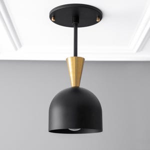 Dome Pendant - Kitchen Island Light - Brass Pendant Light - Art Deco Light - Model No. 8289