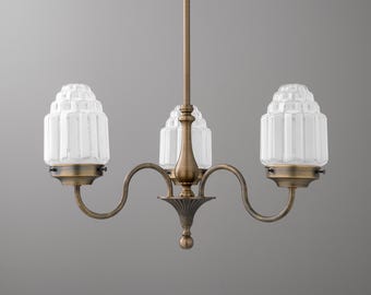 Chandelier Light-Dining Room Light-Antique Brass Light-Kitchen Lighting - Model No. 8478