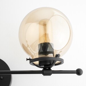 Wall Sconce - Smoked Globe Sconce - Counter Balance - Wall Lighting - Unique Lighting - Modern Wall Light - Model No. 4353 image 8