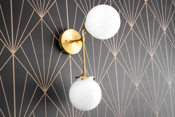 Frosted Globe Vanity Sconce Bathroom Wall Sconce Vanity Sconce