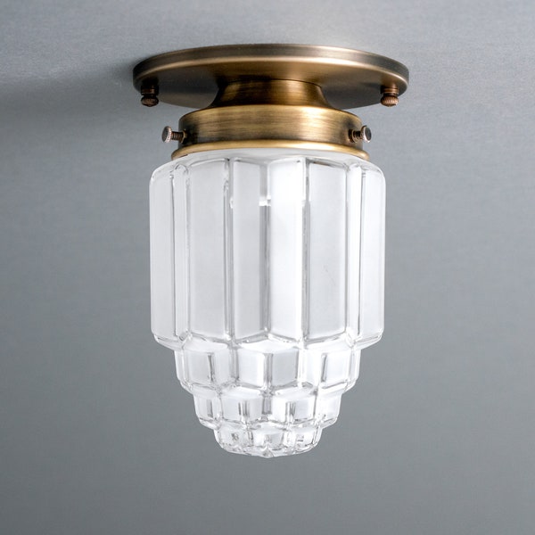 Modern Art Deco - Skyscraper Shade - Hallway Lighting - Ceiling Light - Light Fixture - Model No. 8895