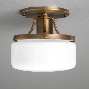 Drum Shade Lighting - Art Deco Light - Flush Mount light - Model No. 2092