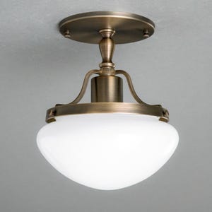 Art Deco Light - Hanging Lamp - Solid Brass Light - Unique Ceiling Light Fixture - Model No. 0519