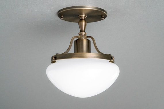 Art Deco Light - Hanging Lamp - Solid Brass Light - Unique Ceiling Light Fixture - Model No. 0519