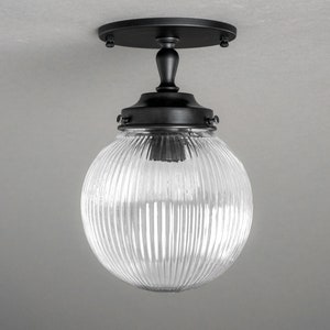 Prismatic Globe Modern Ceiling Light Semi Flush Mount Kitchen Lighting Bathroom Lighting Model No. 9396 image 2