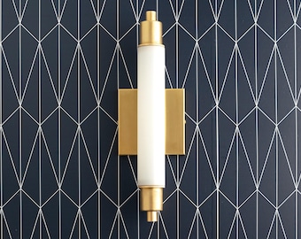 Tube Vanity - Art Deco Vanity - Art Deco Sconce - Bathroom Light - Brass vanity - Vanity Light - Modern Lighting - Model No. 1210