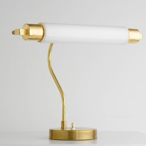 Lámpara de lectura vintage Lámpara de escritorio banquero Lámpara de lectura Trabajo desde casa Modelo No. 1395 imagen 3